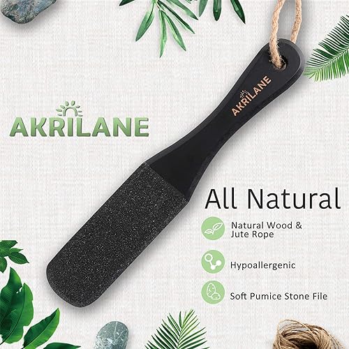 Miniatura 2 de Limas de pie para pies  Removedor de callos de madera para piel muerta  Exfoliante de calidad de spa, raspador de pies para piel muerta
