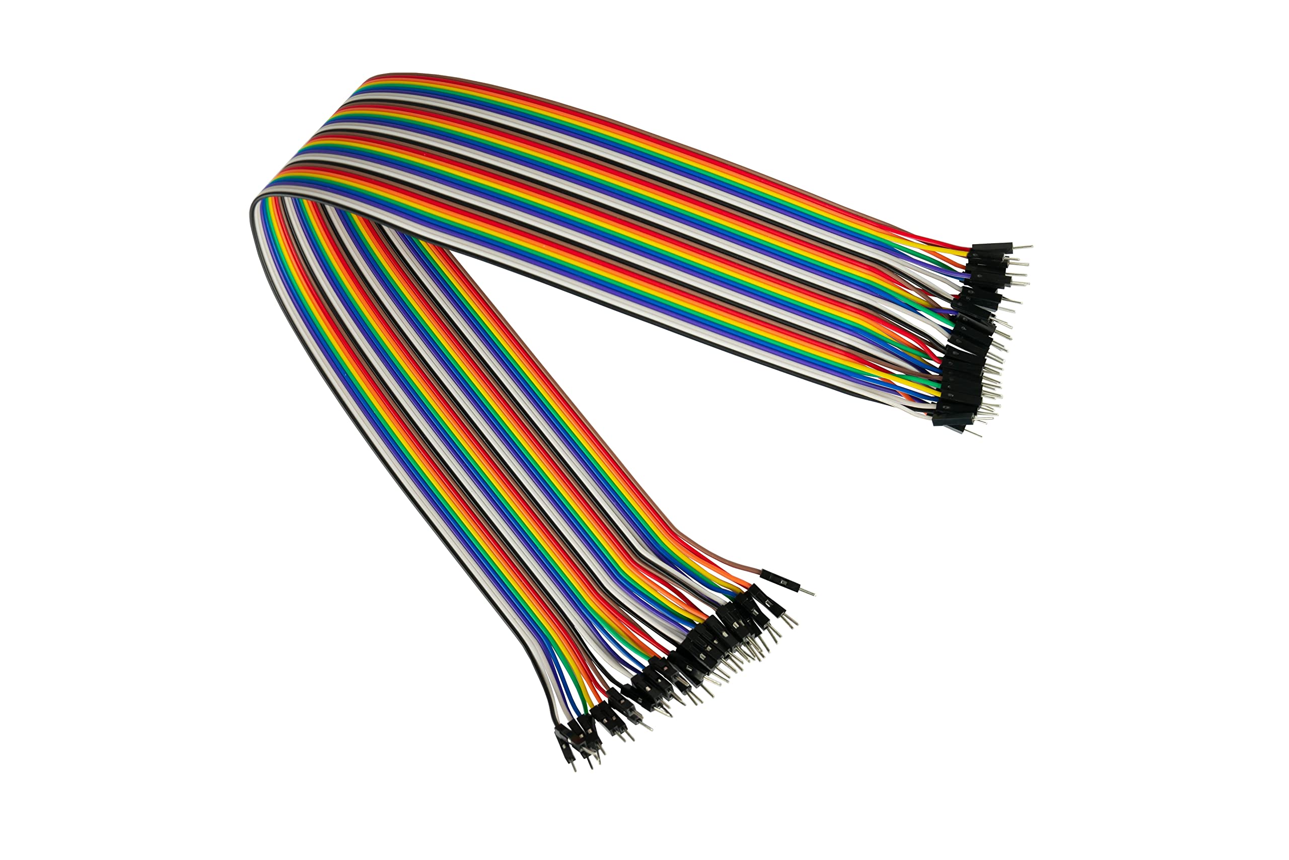 Kabelmeister - Cavo jumper Wire/Bridge - Maschio a maschio - 40 cm - 40 pin separabili per Arduino, Raspberry Pi, Banana Pi, Breadboad, scheda ecc.