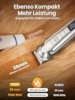 Oneisall 4az1-ben Kutya Macska Nyírógép Vízálló Akkumulátoros Mancs Trimmer 4