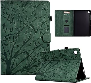 Longga Case for Lenovo Tab M10 Plus 10.6" 3rd Gen 2022, Premium PU Leather Flip Folio Stand Cover with [Card Slot] [Pen Holder] [Auto Wake/Sleep] for Lenovo Tab M10 Plus 10.6" Case–Green