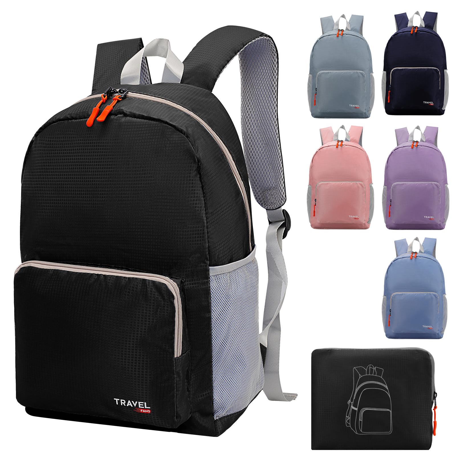 20-35L Lightweight Foldable Backpack, Student Backpack, Small Rucksack Water Resistant Durable Packable Backpacks for Women Men Outdoor Camping Travelling Walking Hiking Biking