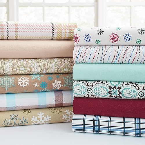 Miniatura 3 de Pointehaven Juego de edredón de franela pesada, tamaño individualindividual XL, perros de invierno