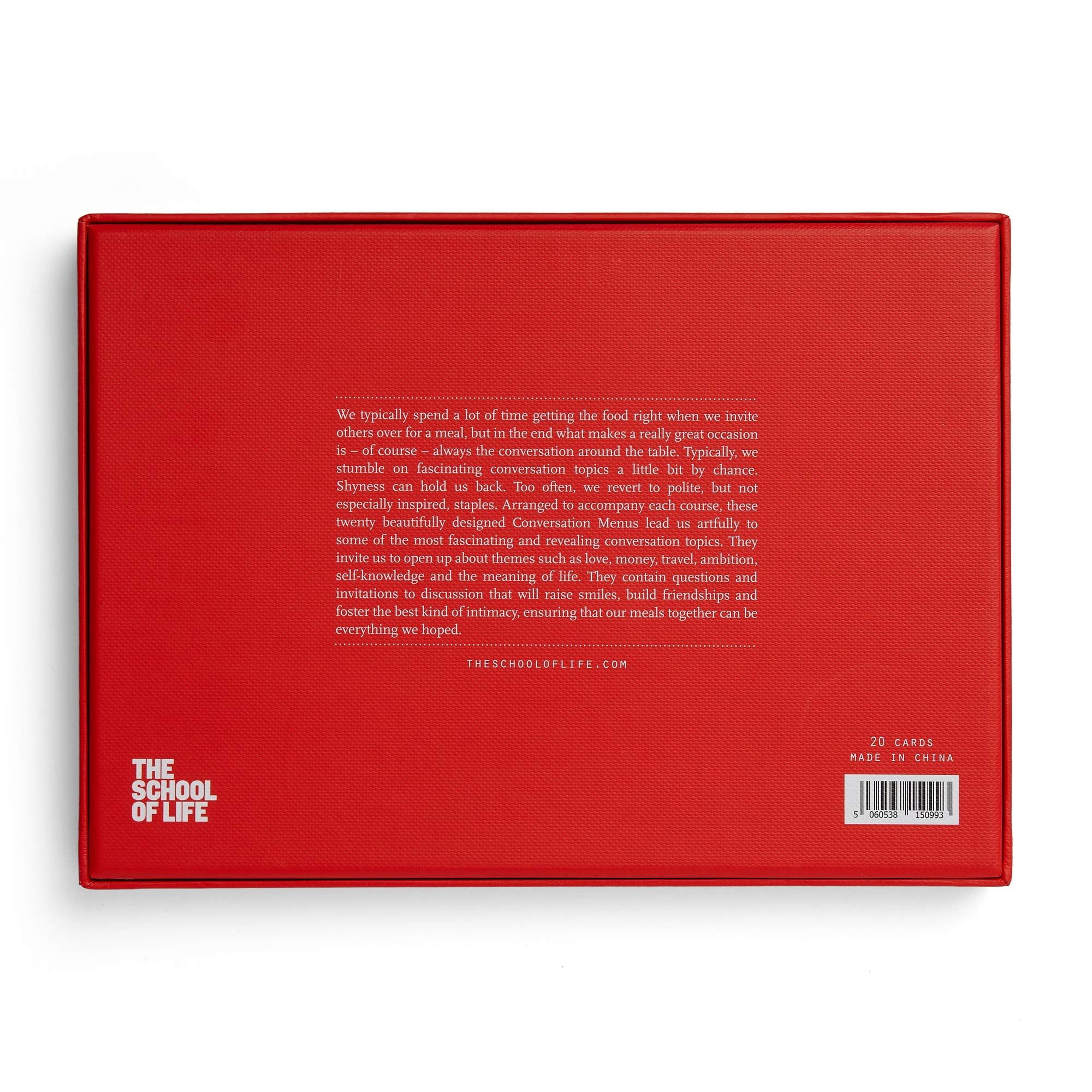 The School of Life - Conversation Menus - Questions to Foster Friendship and Bri