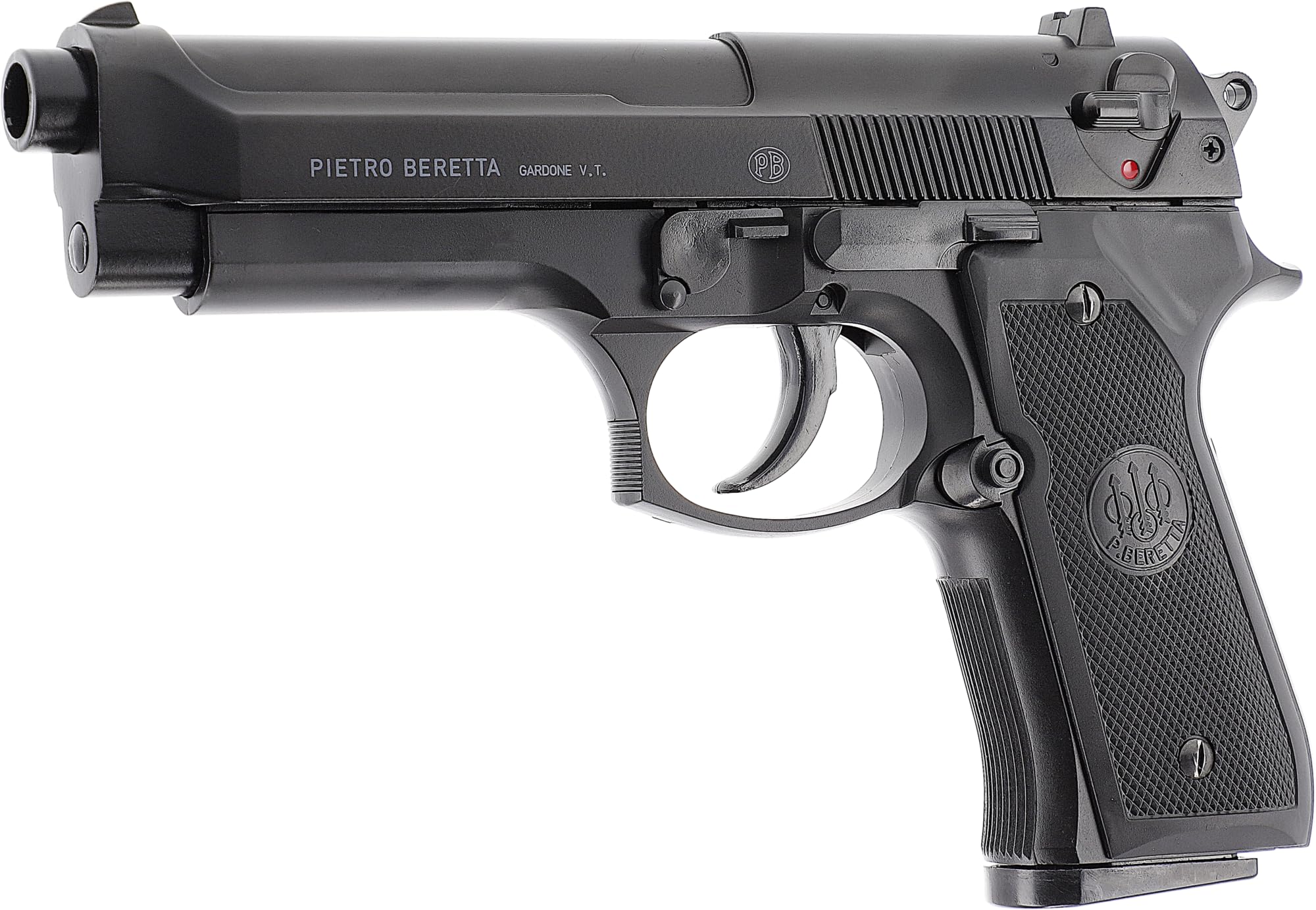 Beretta Airsoft Pistole MOD. 92 FS HME, Federdruck Waffe mit 0,5 Joule, inkl. 100 x 6 mm BB Soft-Air Kugeln, Heavy Metal Energy