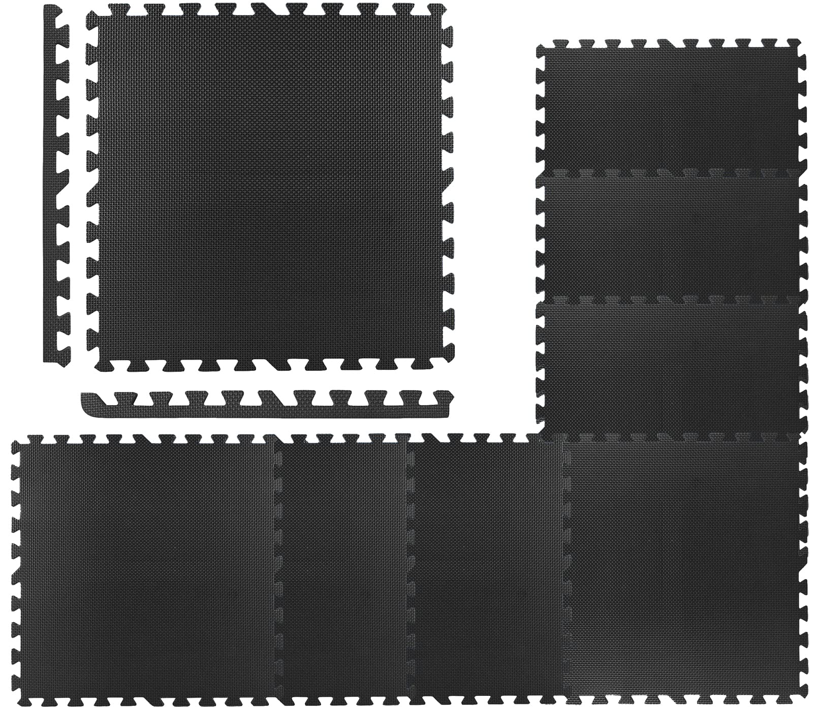 G5 HT SPORT [Tapis de puzzle EVA 63 × 63 × 1,2 cm à encastrer, kit de 4/8 pièces] protège-sol antidérapant couvre 1,59/3,18 m², protection pour gymnase à la maison pour les équipements de fitness (8