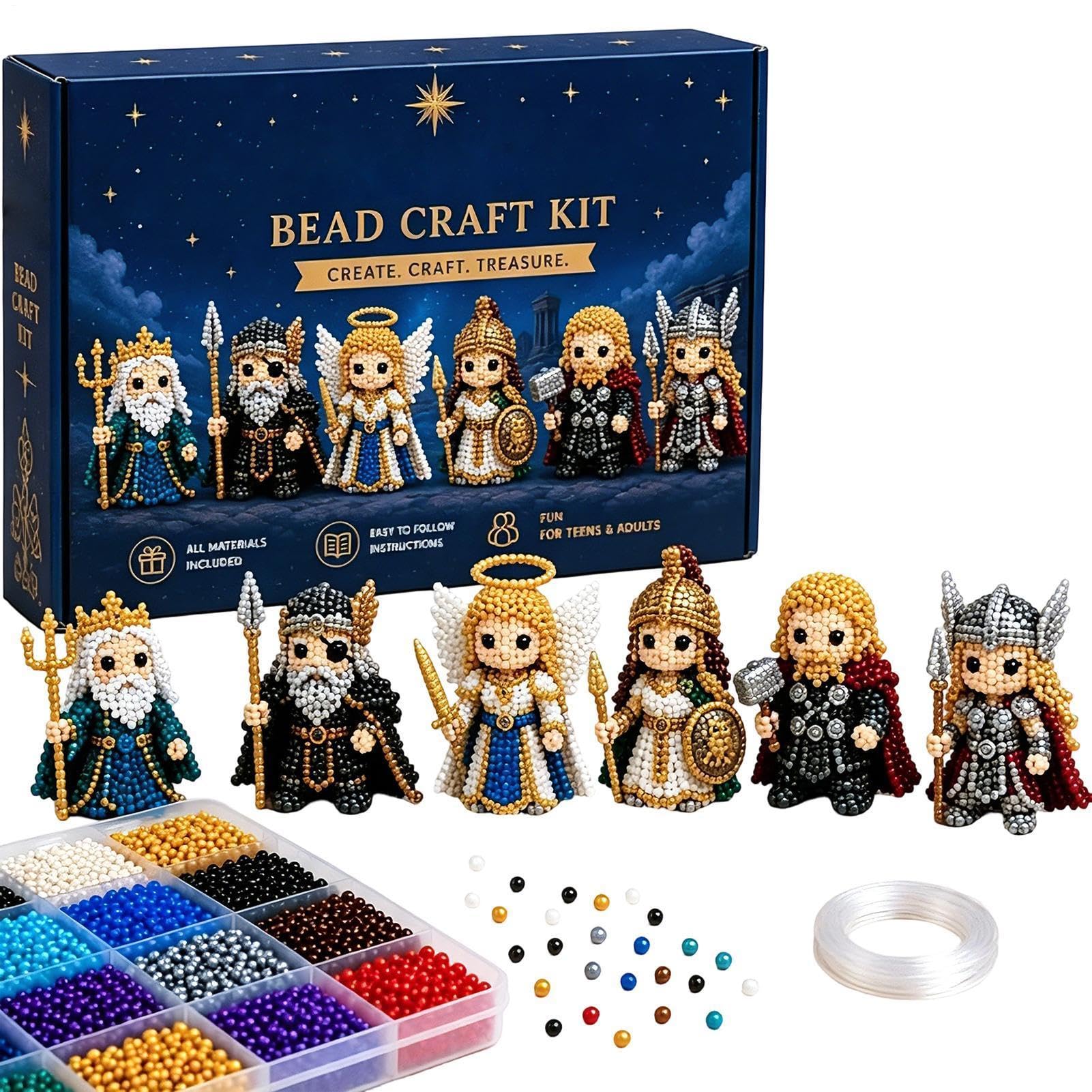 Kit broderie perles avec instructions claires pour débuter sans stress