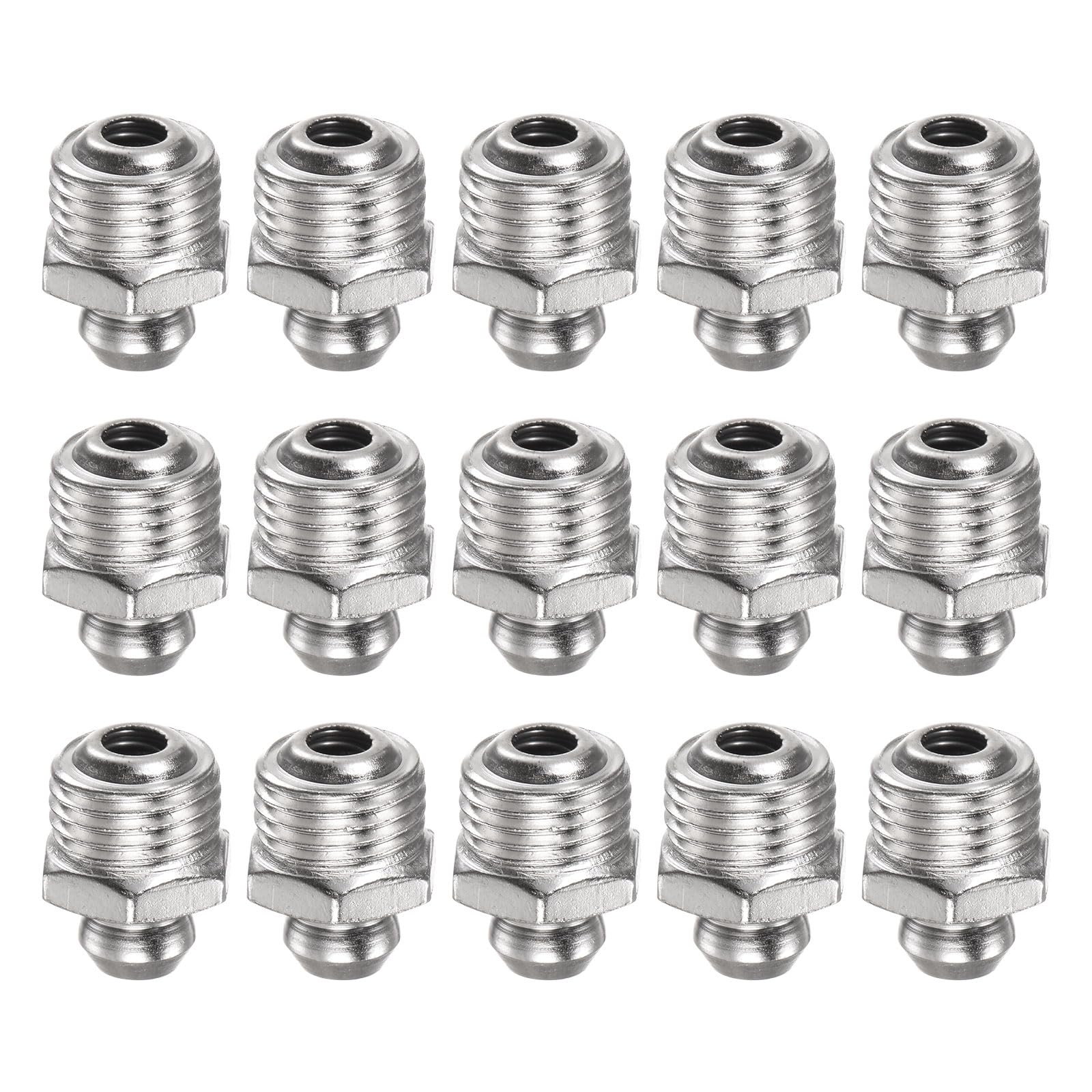 10Pcs Nickel-Plated Iron 90 Degree Hydraulic Grease Fitting M10 X 1mm