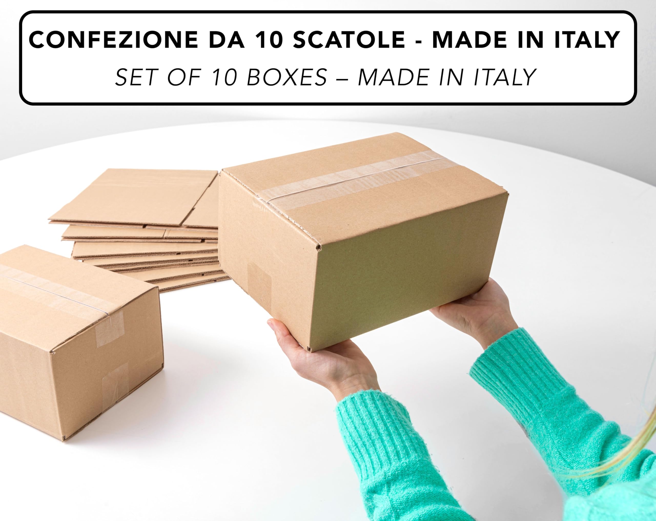 IPEA Boîtes en Carton 25 x 18 x 12 cm 10 Pièces pour Expéditions E-Commerce Emballage