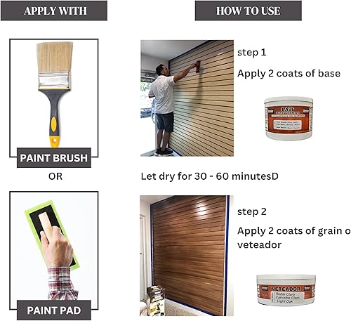 Miniatura 3 de Venier Pintura similar a la madera para puertas delanteras e interiores (roble oscuro) INFORMACIÓN DEL PRODUCTO 25,36 fl. oz (25.4 fl oz.)