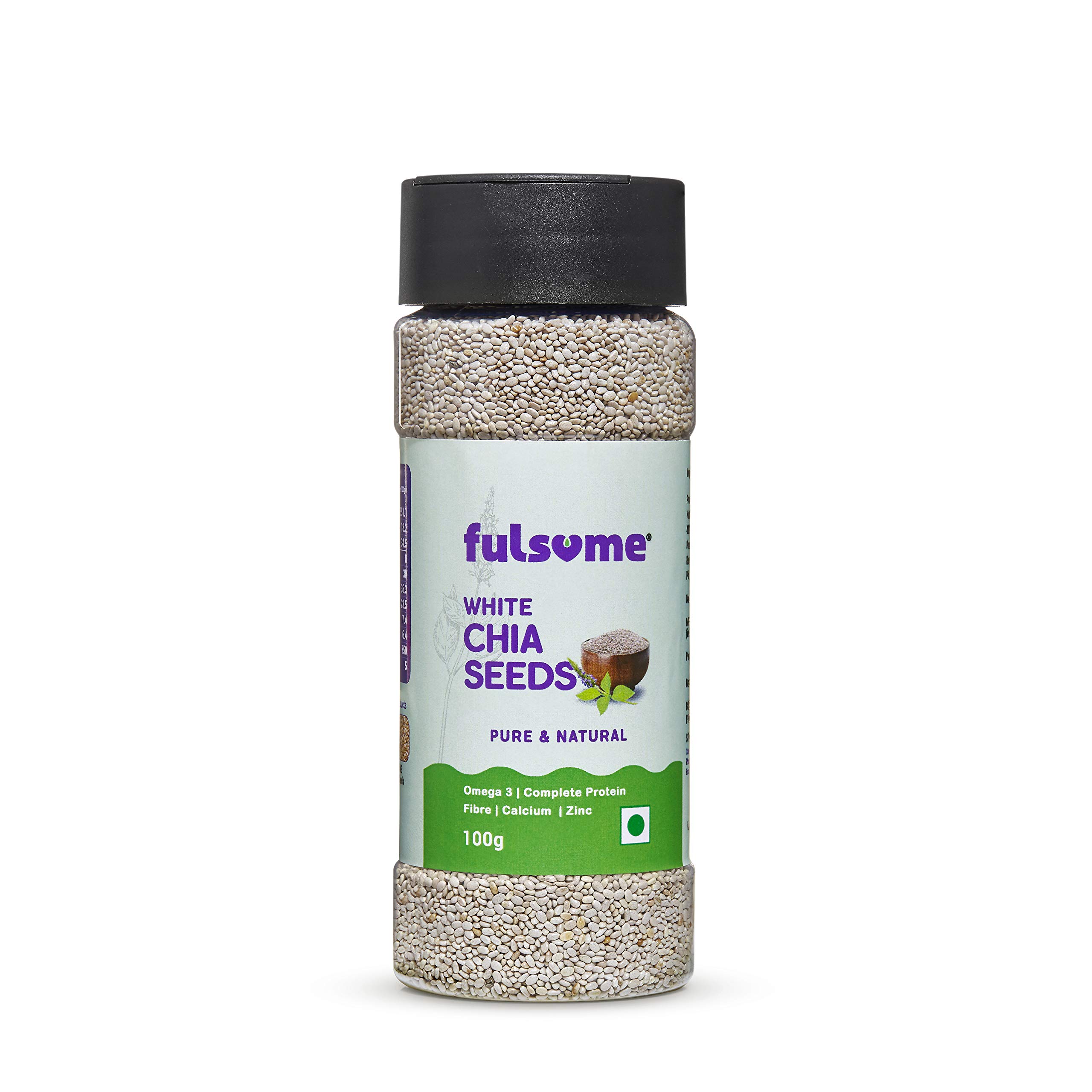 FULSOME - White Chia Seeds (100G - Sprinkler Jar) - 2 Units (B08XZK36S4) Amazon Price History, Amazon Price Tracker