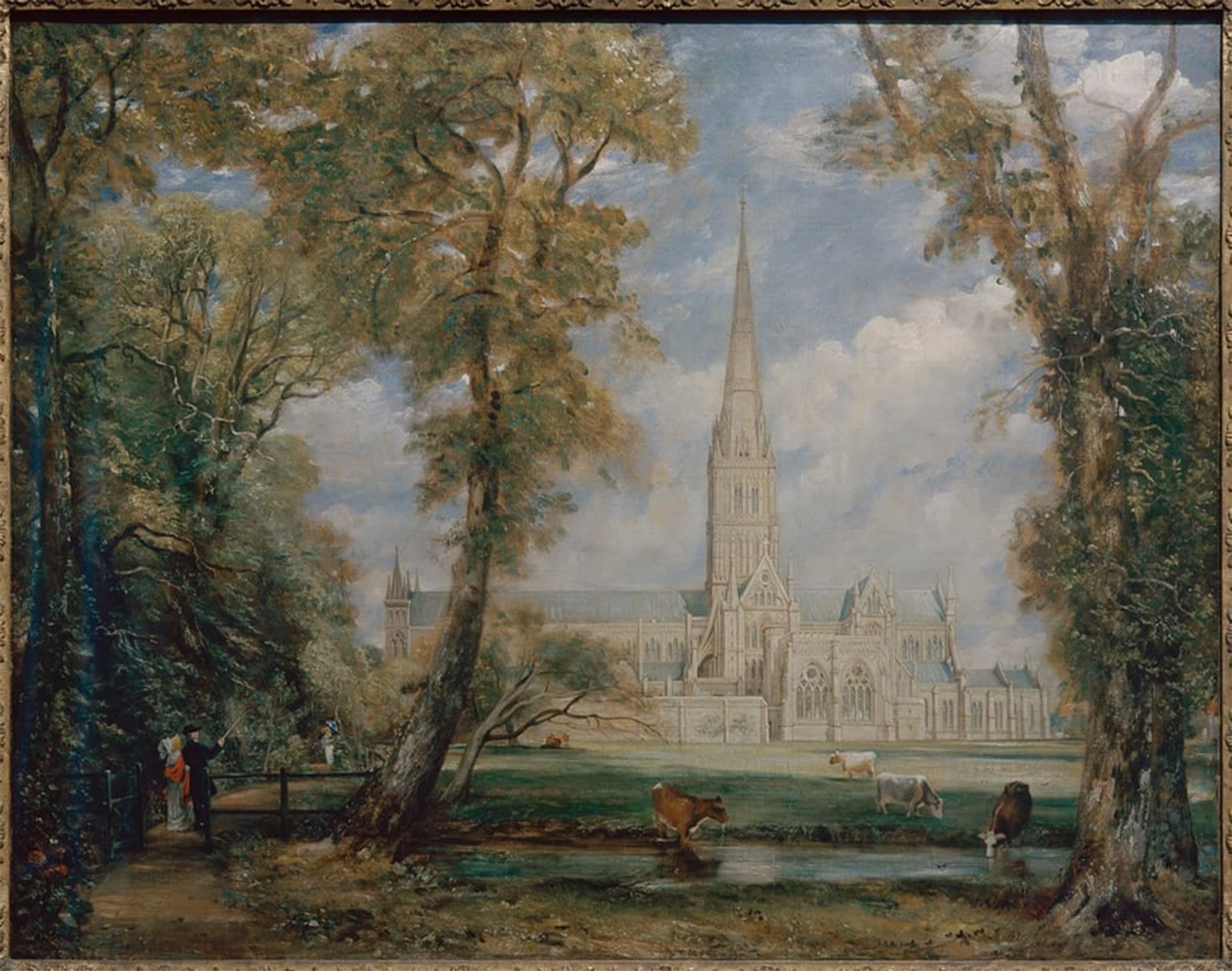 SERENDIPITP Aesthetic Poster Photo Wall Print Retro Picture Kathedrale Von Salisbury by John Constable Modern Wall Artwork for Home Decor 60x90cm