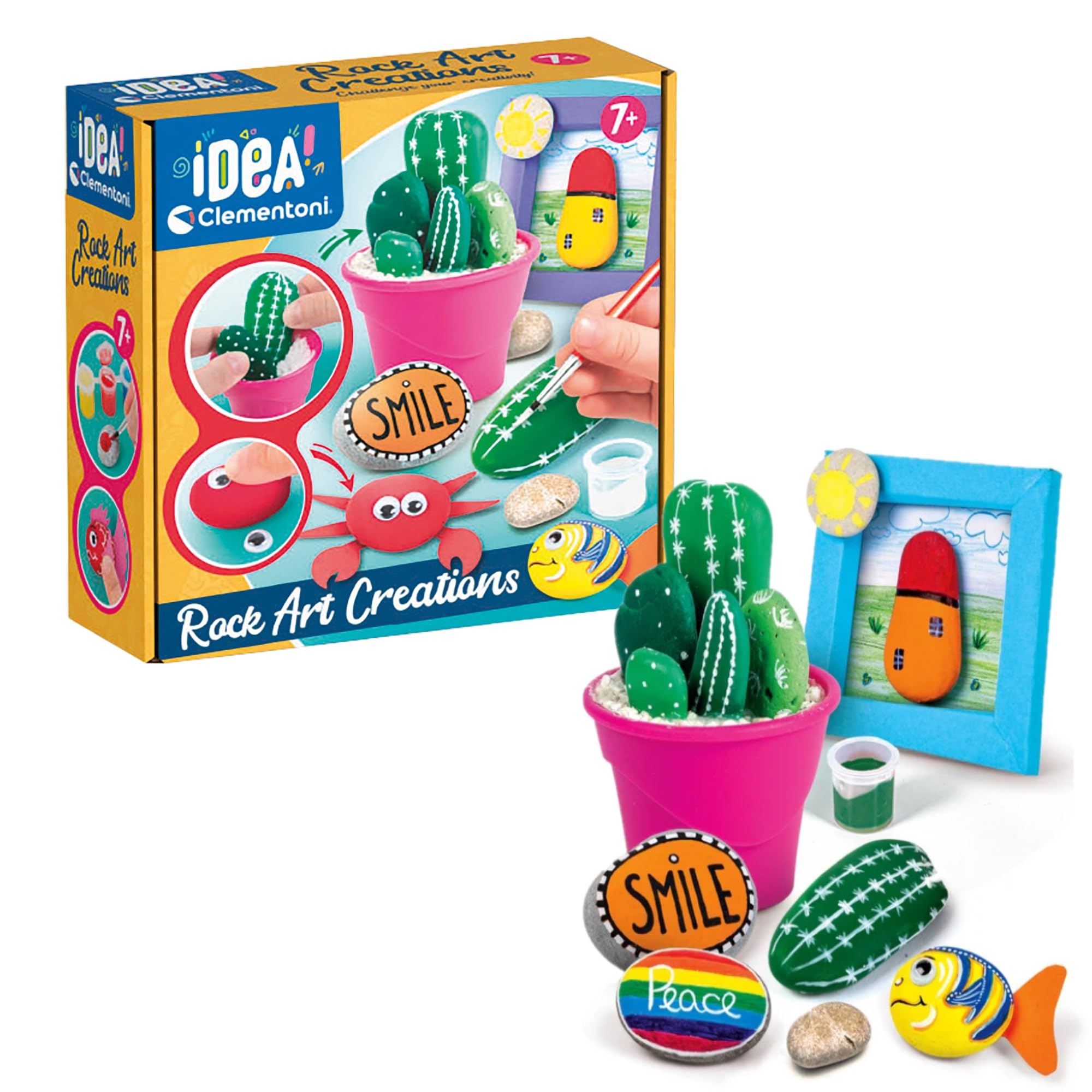 Amazon.com: Clementoni - Idea-Surprise Box-Rock Art 7 Years