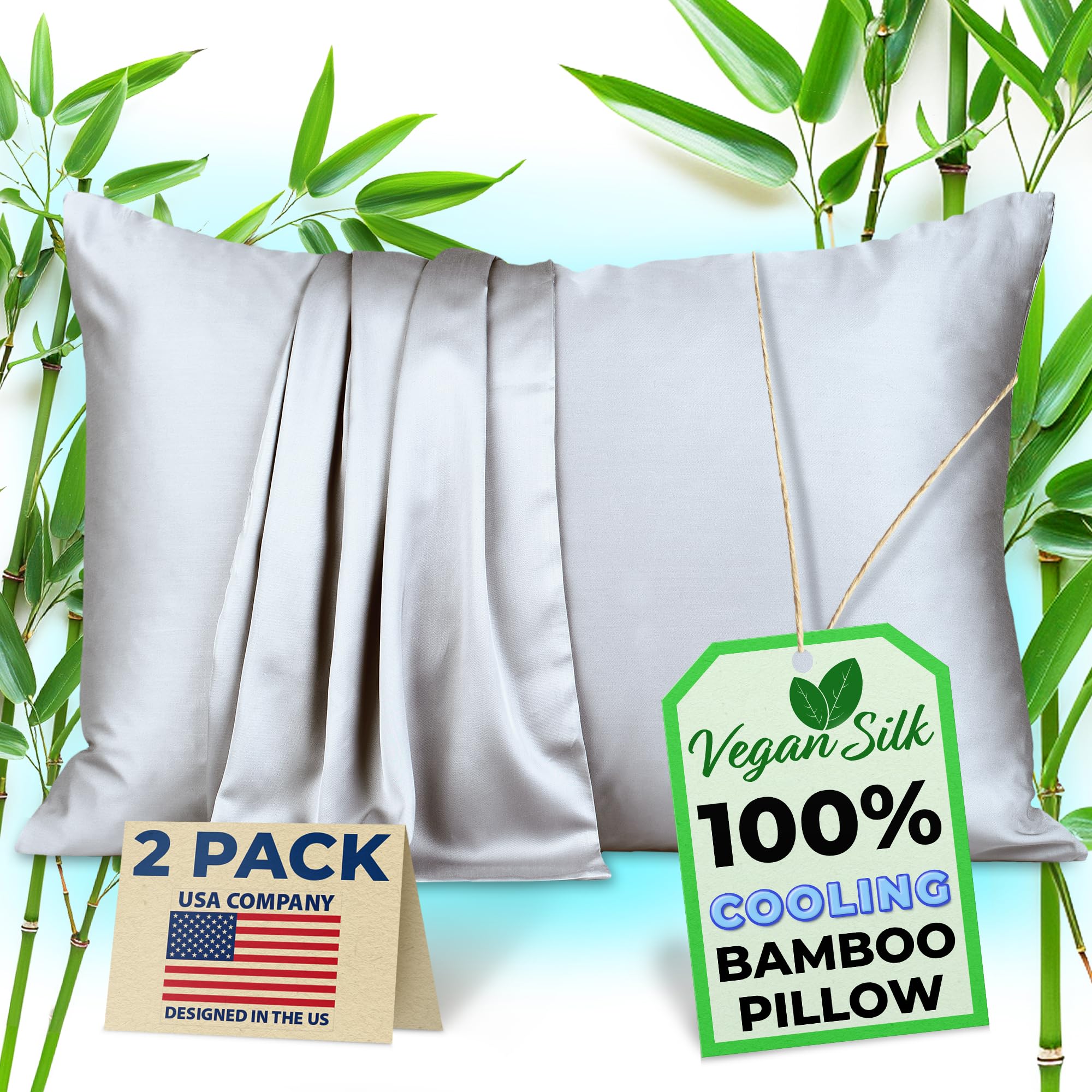 Amazon.com: Pillow Cases - 100% Viscose Derived from Bamboo
