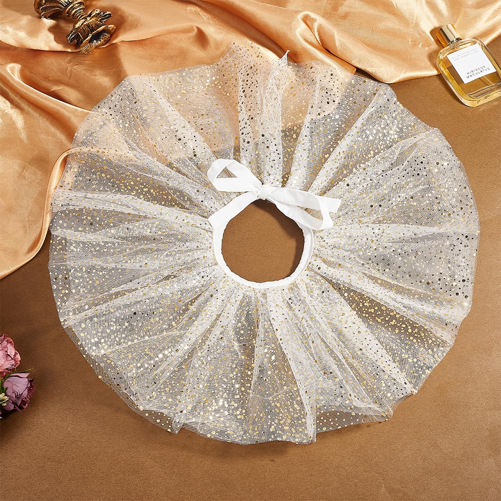 AHANDMAKER Vintage Mesh Neck Ruff Ruffle Collar - Image 4