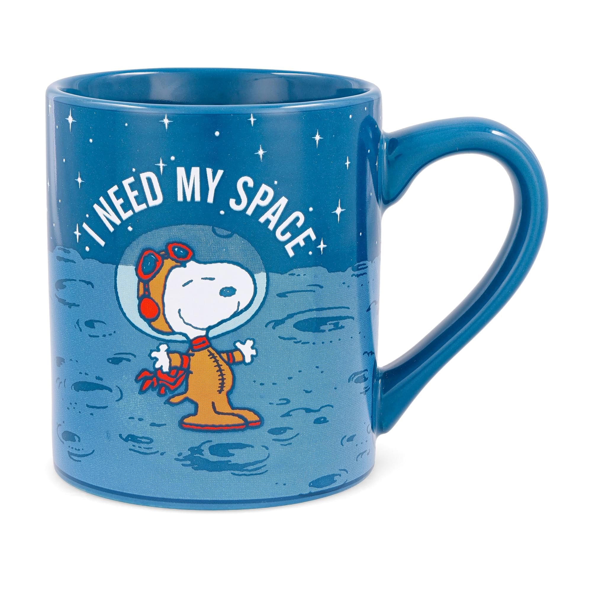 Silver Buffalo Peanuts Snoopy I Need My Space Ceramic Mug, 14-Ounce