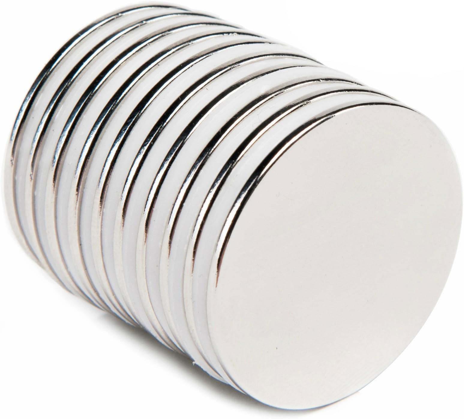 TAQTON Neodymium Magnets N52 Disc 1.26"D x 0.06"H, Pack of 10 Super Strong Permanent Rare Earth Magnets. Ideal for Fridge Magnets, DIY, Building, Scientific, Craft, and Office Magnets