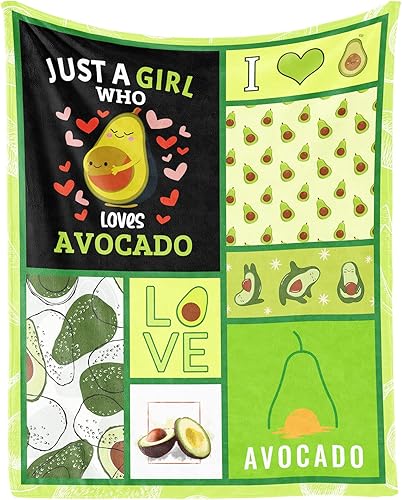 Manta de aguacate  Suave, mullida y cálida  Manta pequeña de 40 x 50 pulgadas para sofá  Verde lindo regalo para niñas y niños