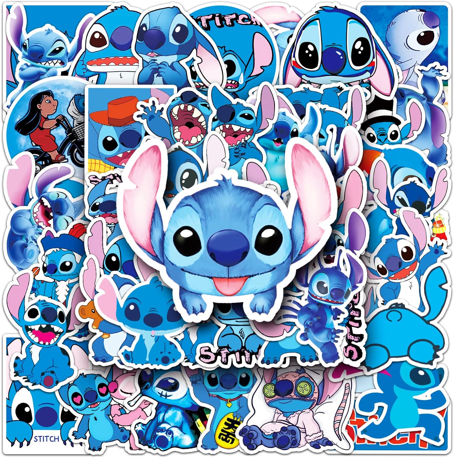 Yangsiw Stitch Stickers, Lilo and Stitch Stickers for Water Bottles