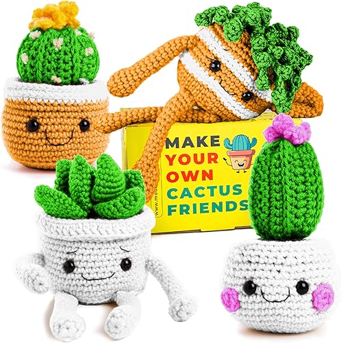 Miniatura 1 de MODDA Kit de ganchillo para principiantes, kit de inicio de ganchillo para principiantes con tutoriales en video fáciles de seguir, kits de
