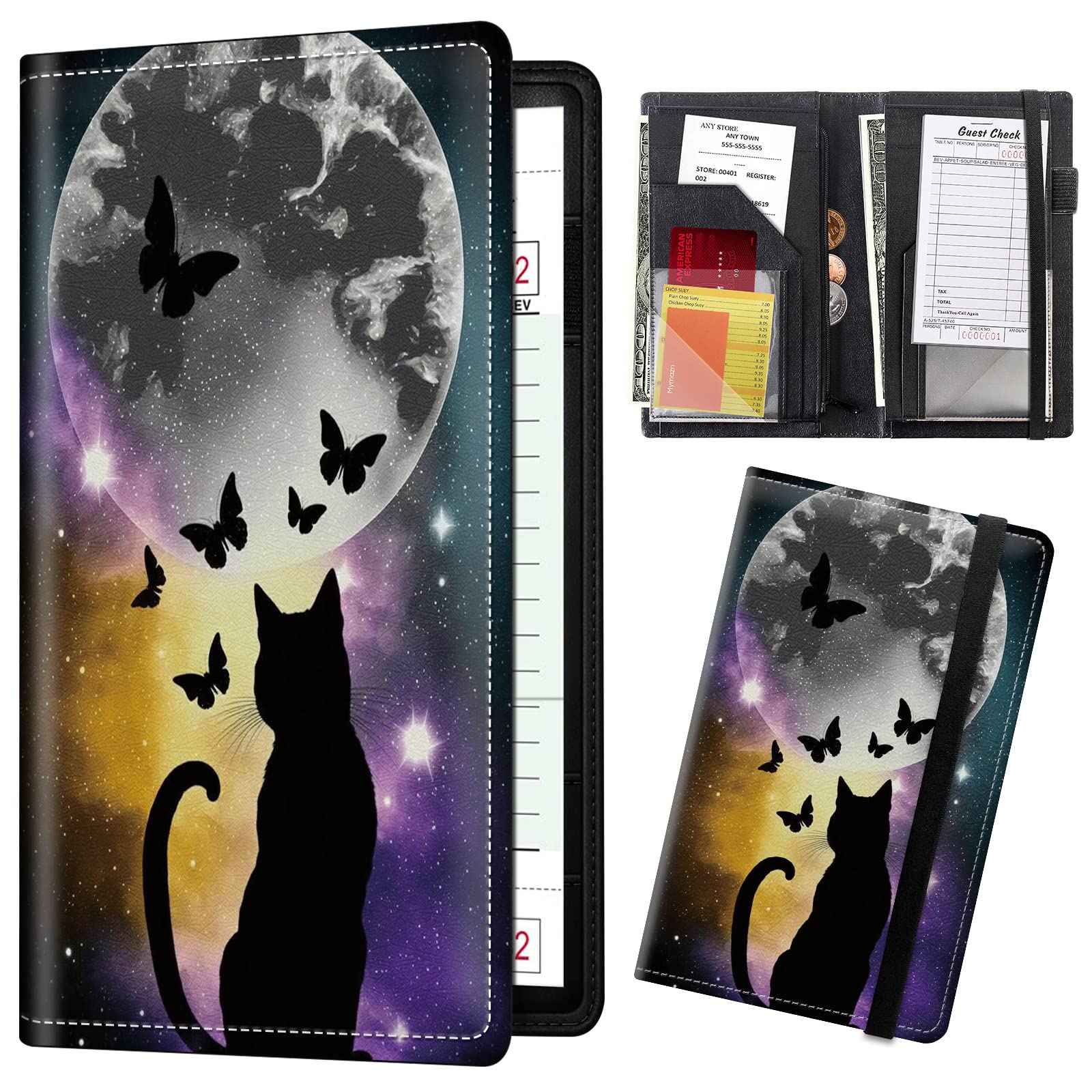 Server Books for Waitress/Waiter Book with Zipper,11 Money Pockets 9