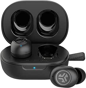 JLab JBuds Mini True Wireless Bluetooth Earbuds + Charging Case, Charcoal Black, IP55 Sweat and Dust Proof, Bluetooth Multipoint, Be Aware Audio, 3 EQ Sound Settings, Crystal Clear Calls asin的图片