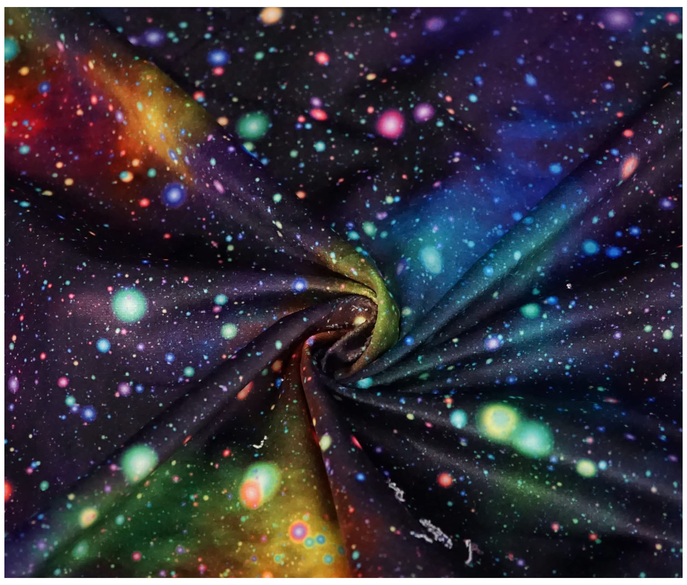Printed Micro Velvet Velour Woven Upholstery Fabric Curtains Cushions Furnishings Crafts (100 x 150cm (1 Metre), Galaxy)