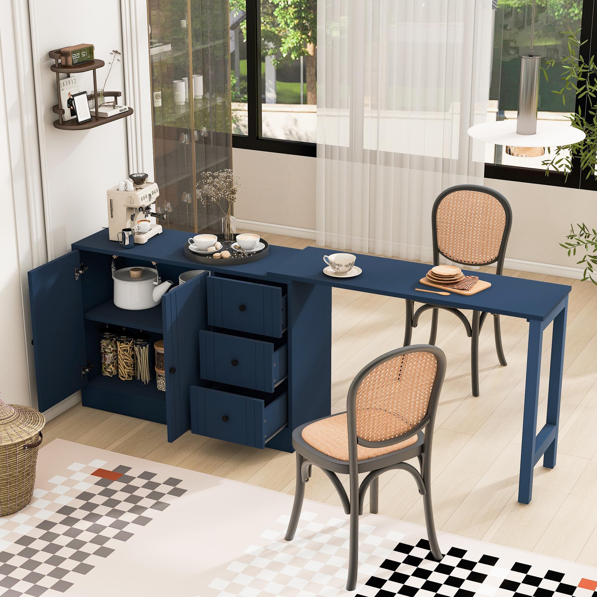 Amazon.com: Merax Modern Wood Buffet Storgae Cabinet with