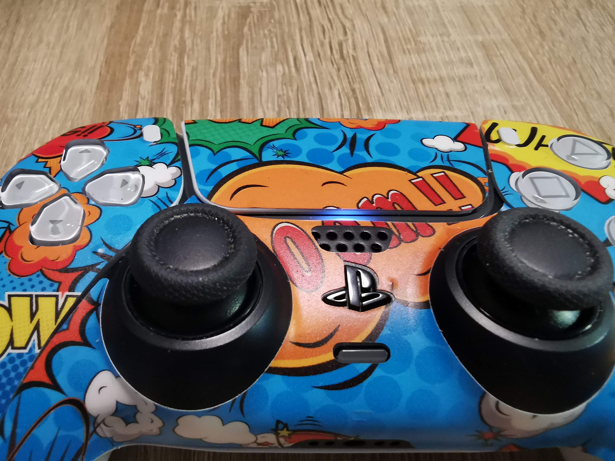 Design Aufkleber Skin Wrap Folie für Sony PlayStation 5 Controller PS5 DualSense Skins Schutz Folie White Camo