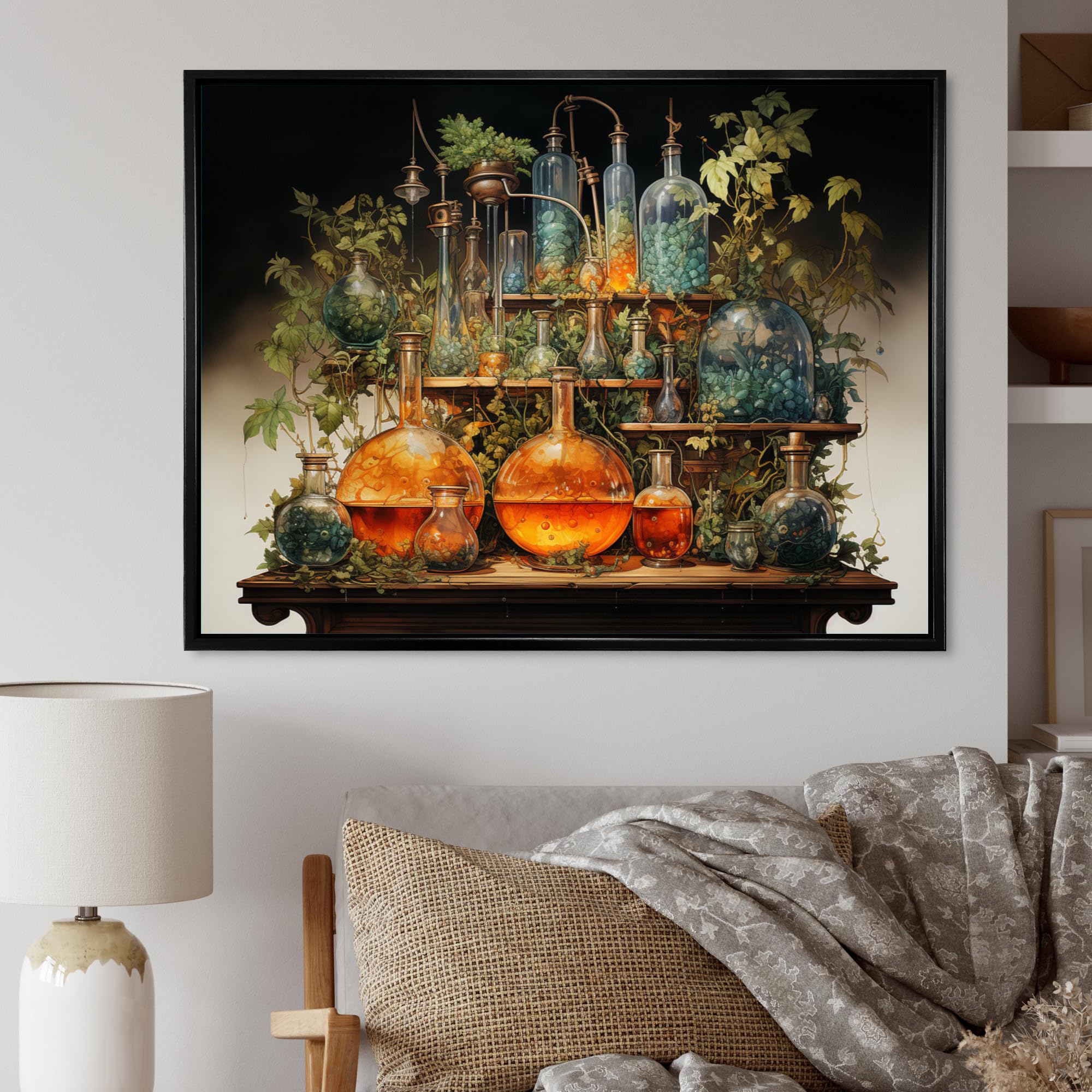絵画 scieice room A Science Lab By Noma Wall Art Decor Super Cute