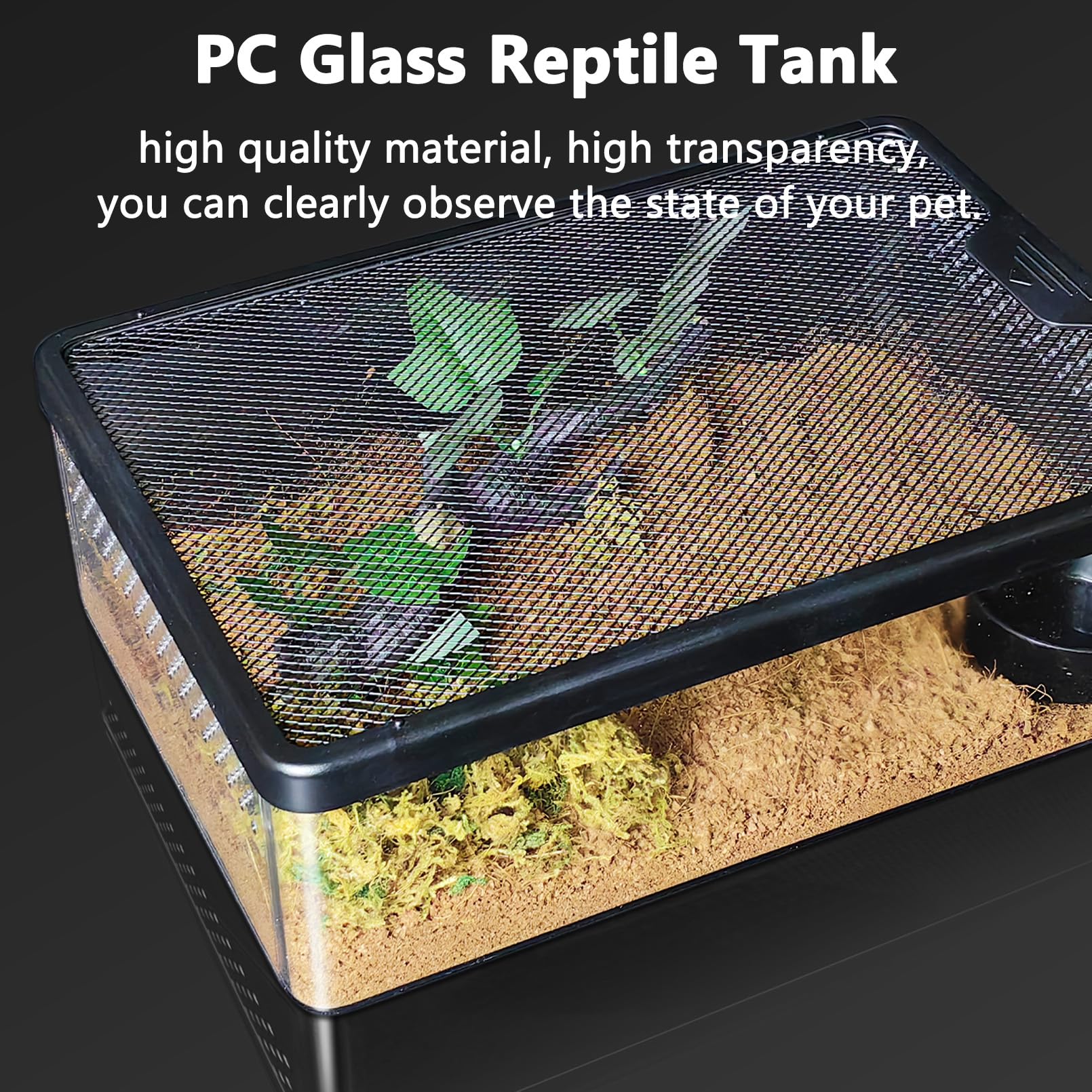 UKCOCO 2 Stück Reptilien Futterboxen - Transparente Behälter Für Lebendfutter