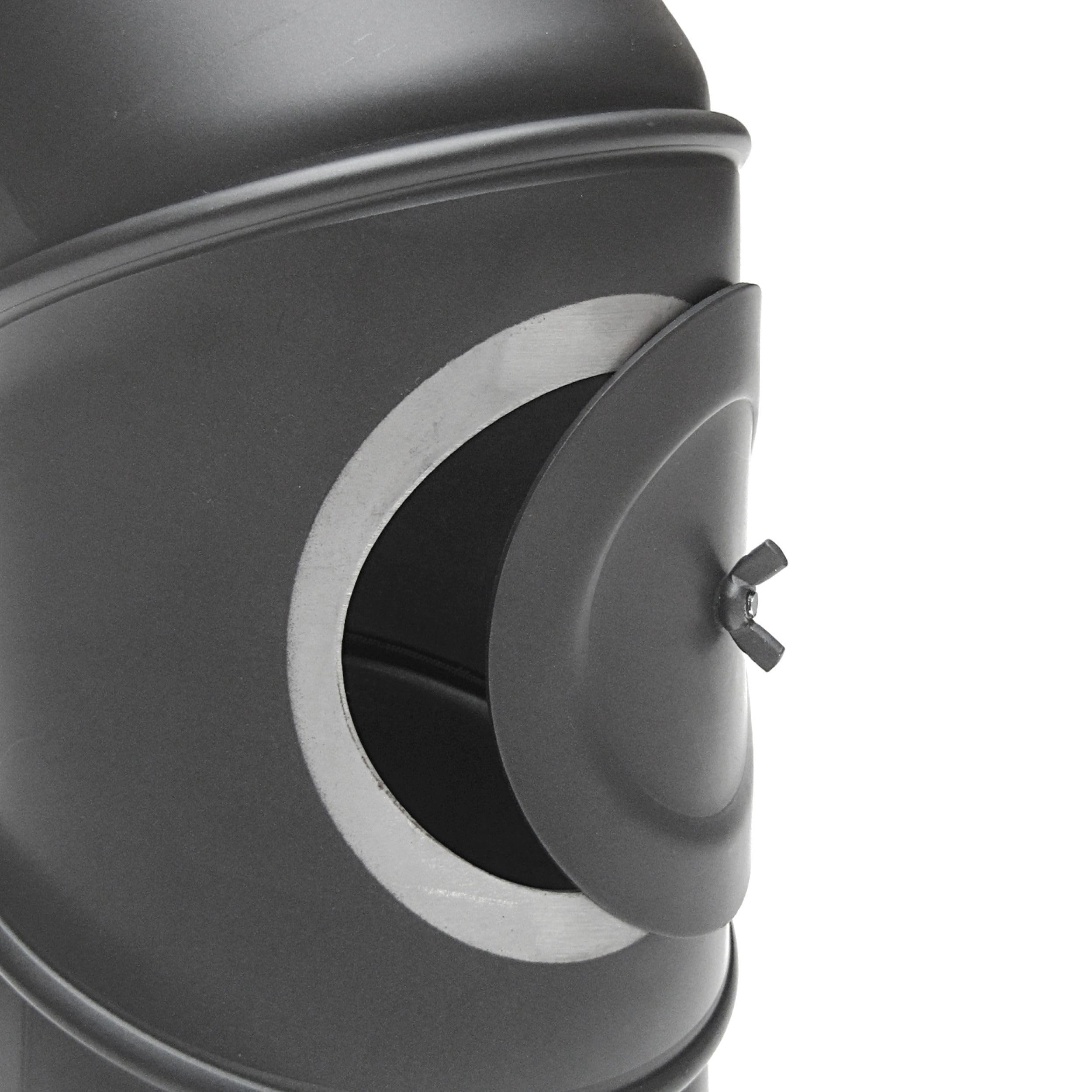 Tuyau de poêle 160 mm coudé 0°-90° avec ouverture de nettoyage Fonte Raik sh031