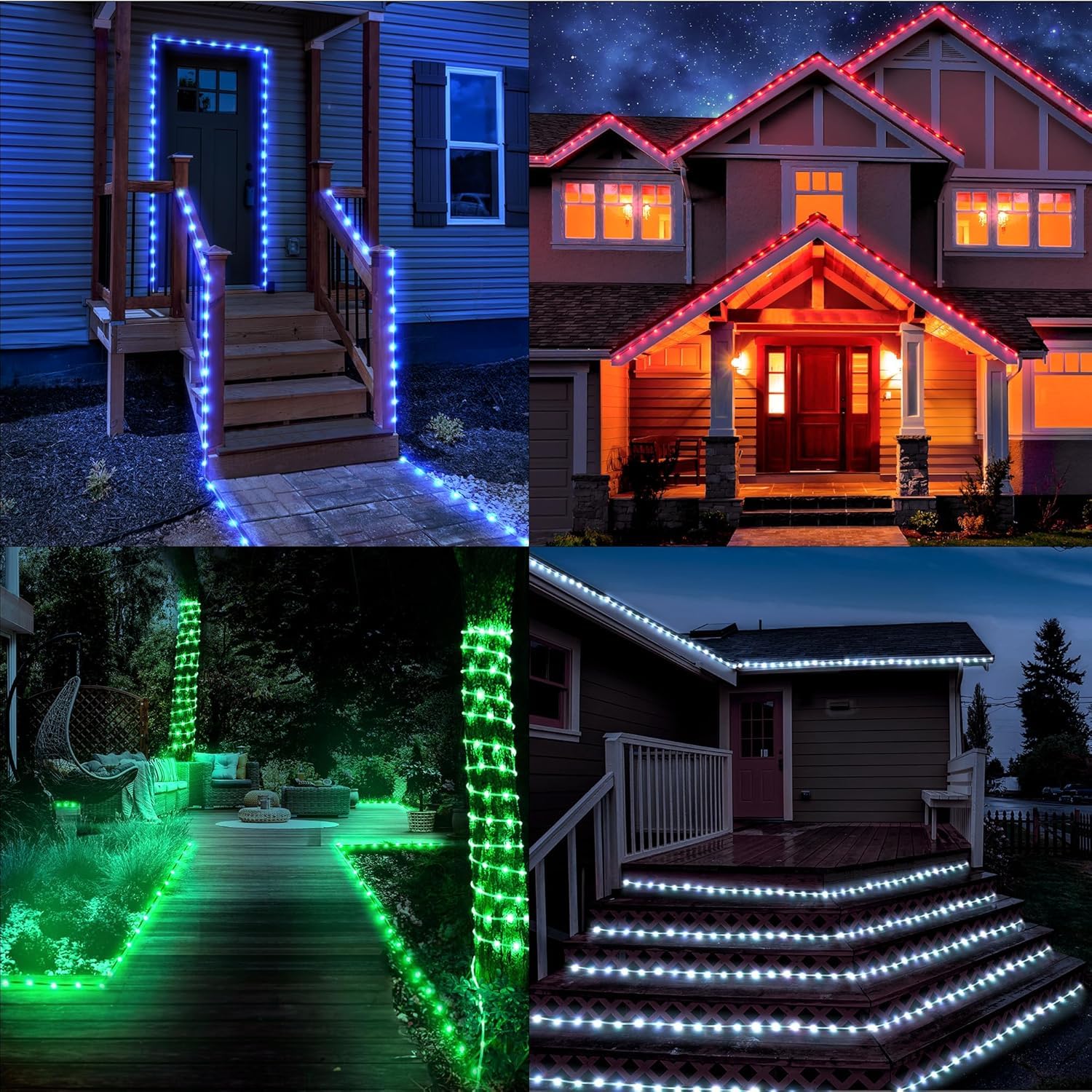 StarryEver 10M LED Schlauch Lichterkette Außen IP68, 100er LED Lichtschlauch, 25 Farben mit Fernbedienung für Garten Balkon