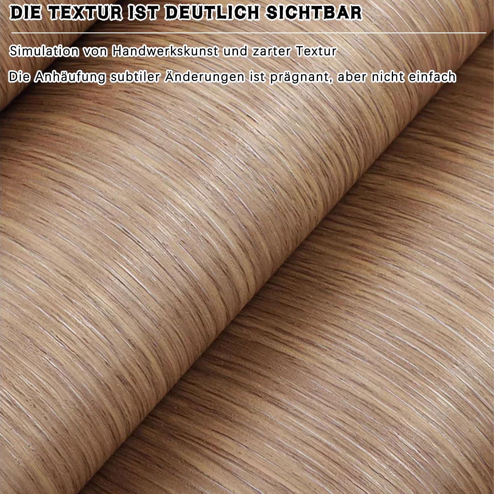 Samoprzylepna tapeta imitująca drewno Wodoodporna samoprzylepna folia PVC o wyglądzie drewna wielokolorowa ściana meblowa o wielu rozmiarach(Tisch Folie 007,60W x 500L cm)