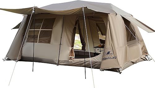 Tienda de campaña para 8 personas, fácil instalación de 90 segundos, tienda panorámica multifuncional, resistente a los rayos UV, impermeable,