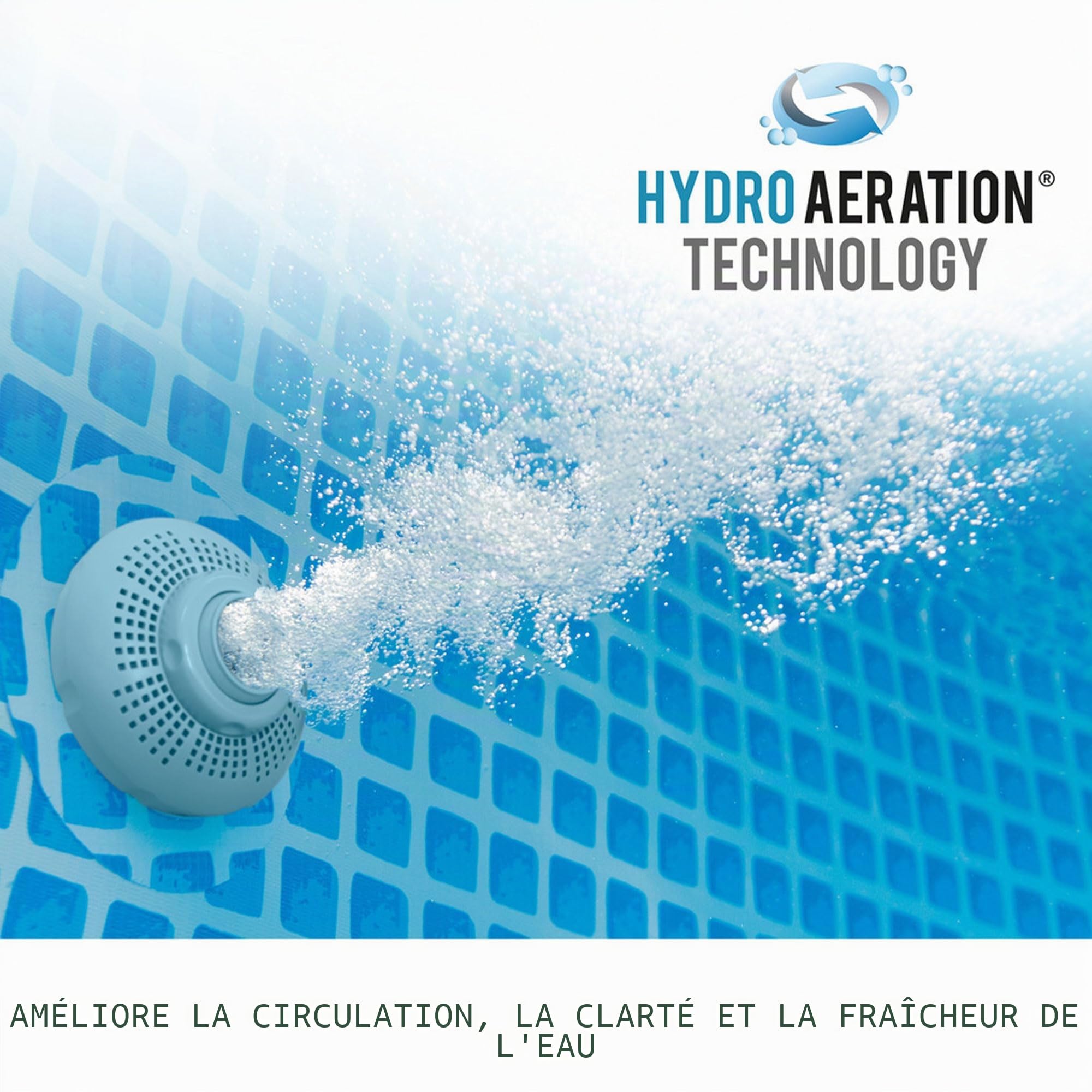Intex 28106EH Piscine extérieure Portable Gonflable résistante à la Perforation Bleu 2,4 x 61 cm