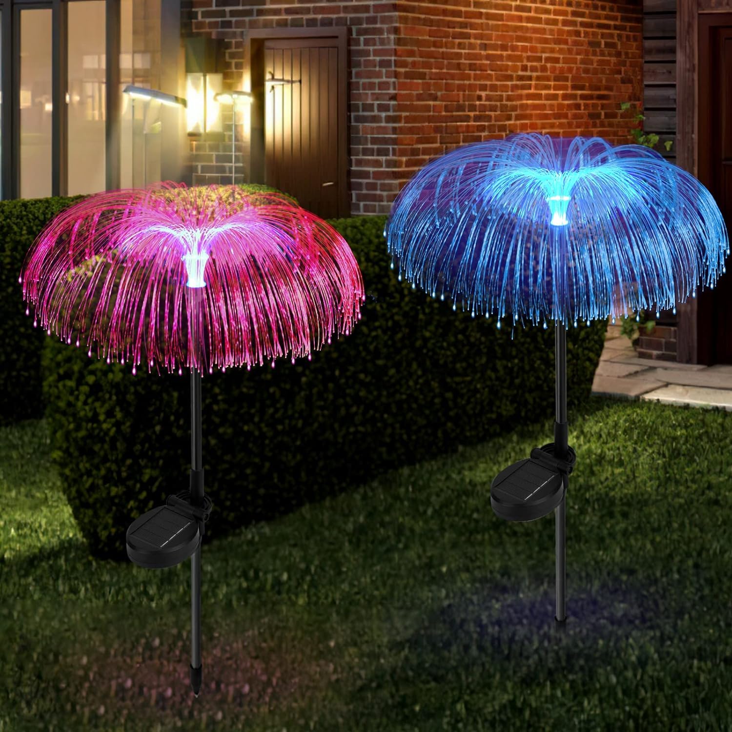 KAQIE Jellyfish Solar Garden Light Automatic Multicolor Changing Decorative Flowers Pot Lamp Diwali & Festival Decoration for Balcony Lawn Outdoor Indoor Backyards Pathways Driveway (Pack of 1) (B0CPJD835S) Amazon Price History, Amazon Price Tracker
