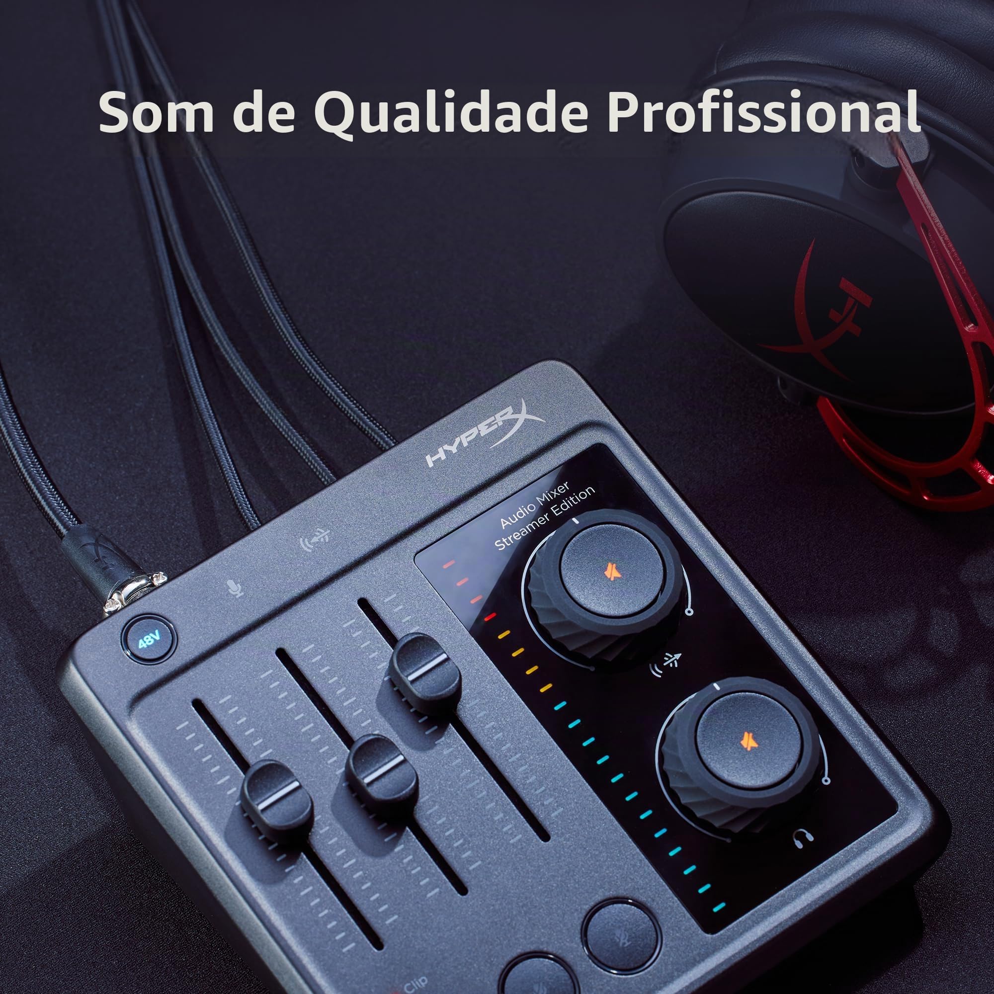 HyperX Mixer de áudio - Interface de áudio : Amazon.com.br