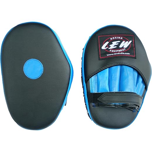 LEW Classic PU Leather Focus Pads - Blue/Black