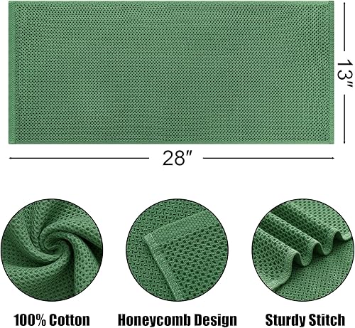 Miniatura 129 de Kitinjoy - Paños de cocina 100% algodón, paquete de 6 paños de cocina ultra suaves y absorbentes para secar platos, toallas de cocina de secado