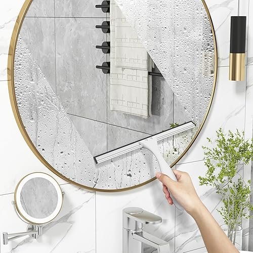 Miniatura 28 de AmazerBath Escobilla de goma para puerta de cristal de ducha, escobilla de ducha para puertas de cristal, escobilla multiusos con gancho