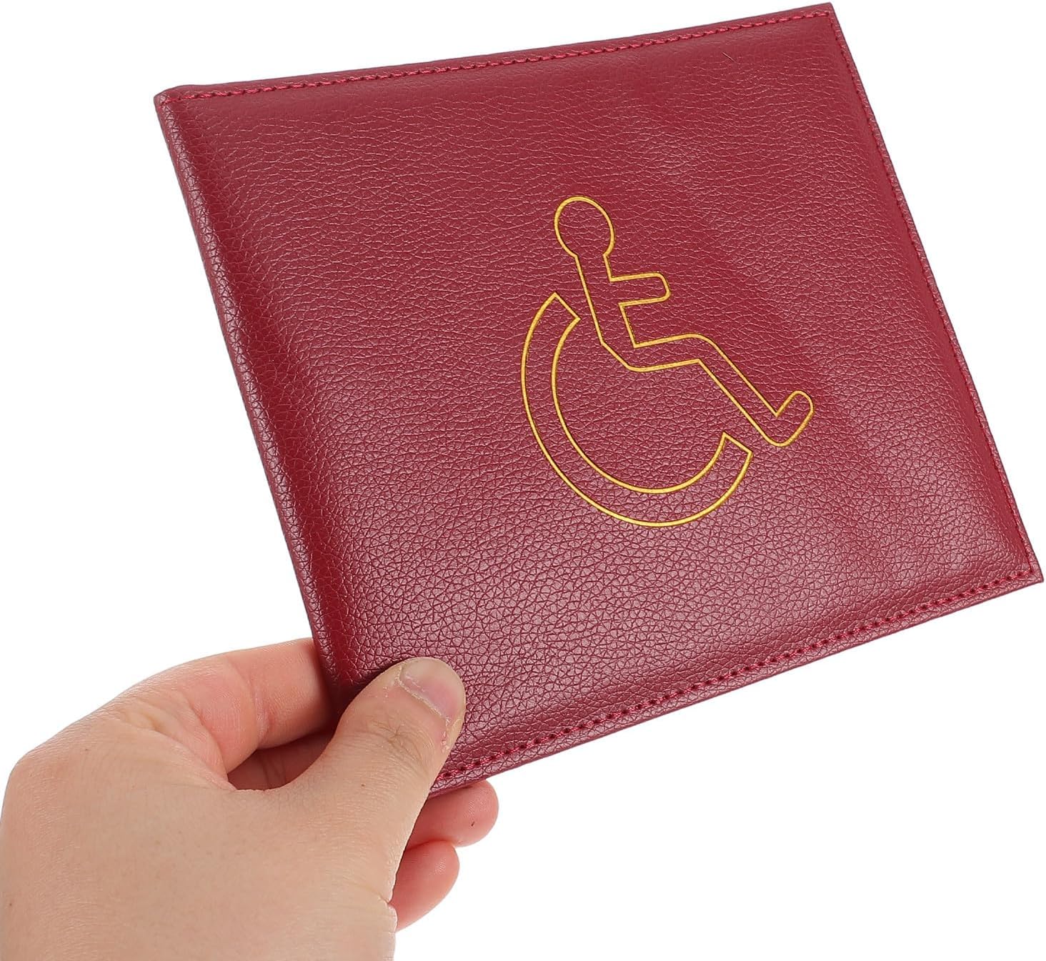 Disabled Certificate Card Holder Sleeve with Multiple Slots PU