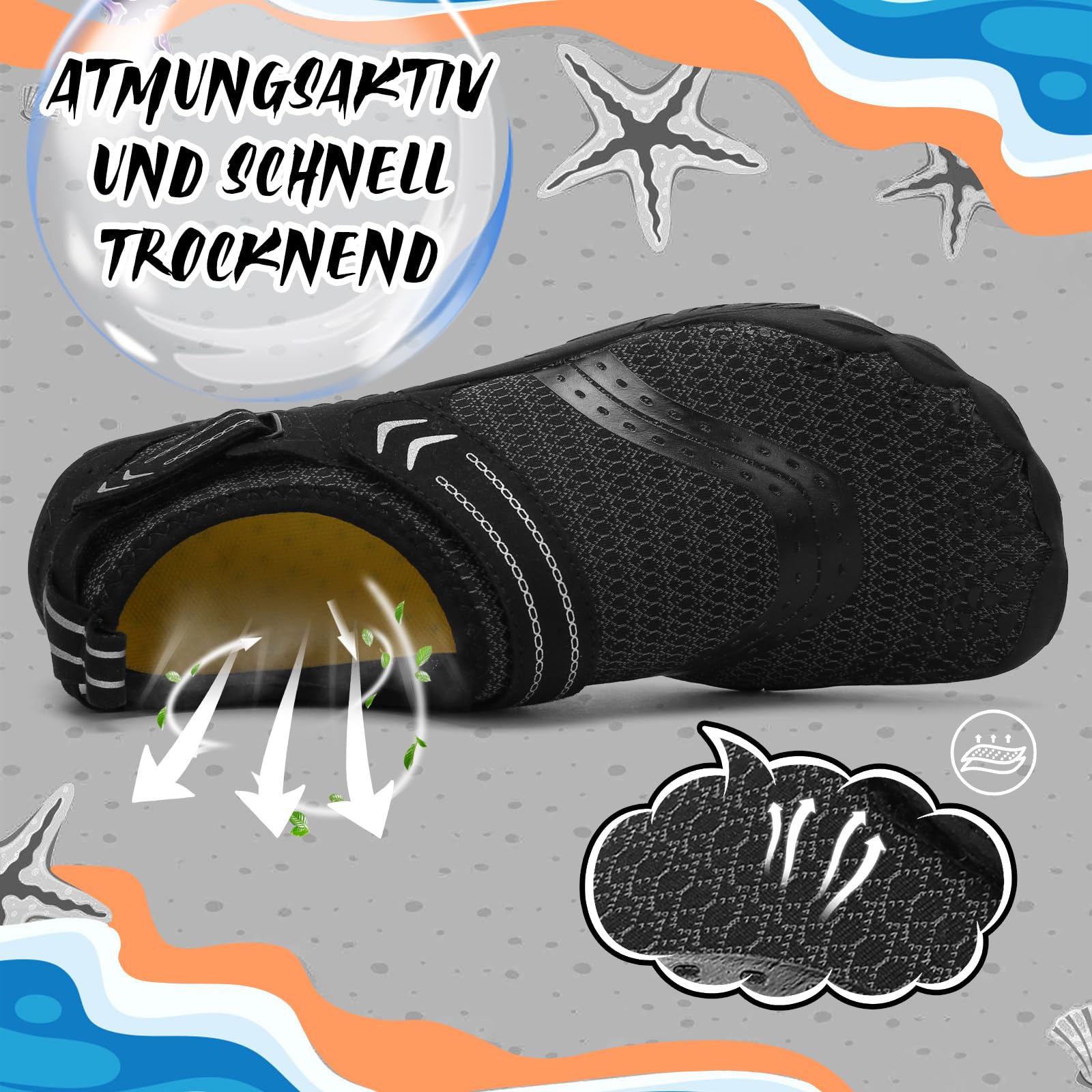 IEEILULU Zapatos Barefoot Niños Ajustables Acuáticas Agua