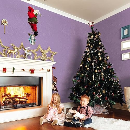 Miniatura 278 de Abyssaly - Papel tapiz amarillo para despegar y pegar, extraíble, para dormitorio de niñas, autoadhesivo, textura de seda en relieve, papel adhesivo