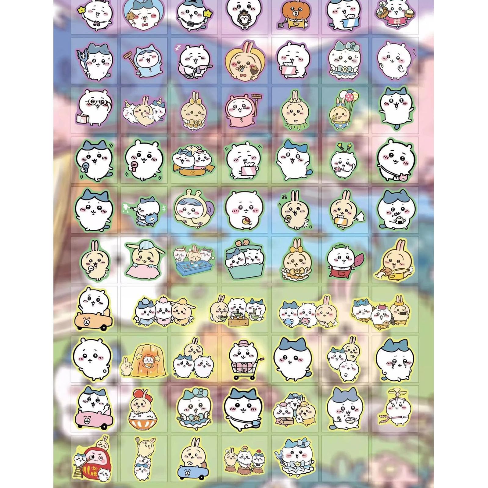 ちいかわ ハチワレ うさぎ モモンガ シール ステッカー クリアファイル Amazon.co.jp: かわ ステッカー 100枚入り ハチワレ うさぎ