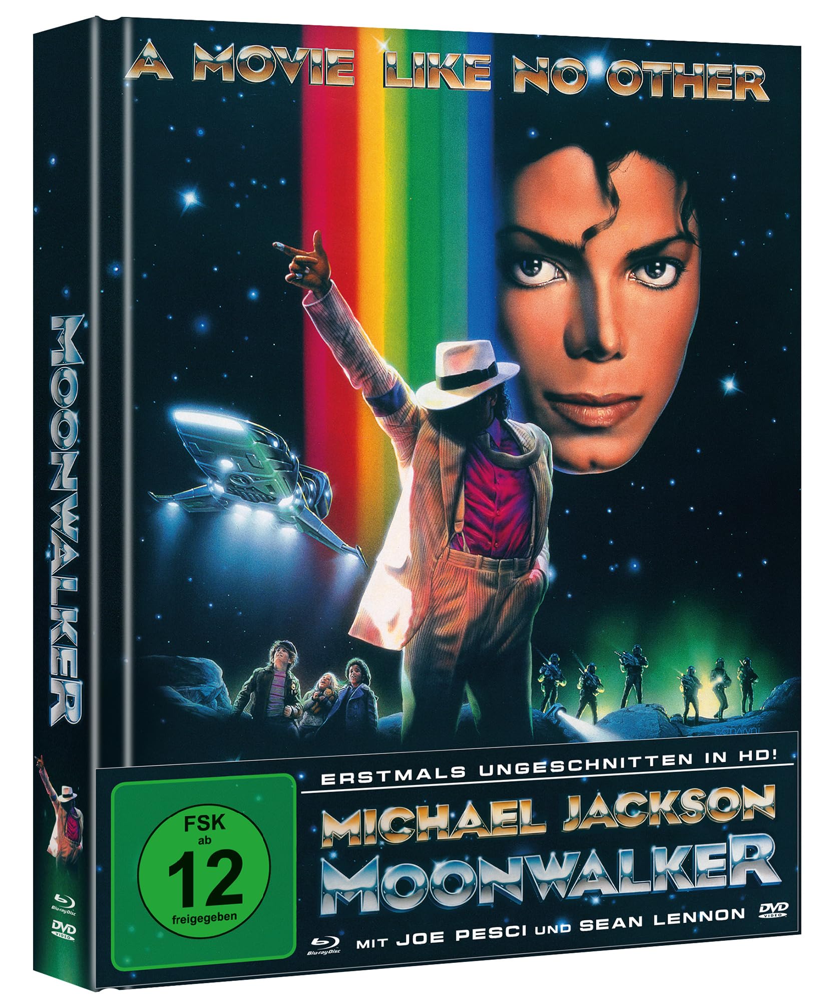 Michael Jackson:   Moonwalker  (Blu-Ray Mediabook) (Blu-ray | DVD)