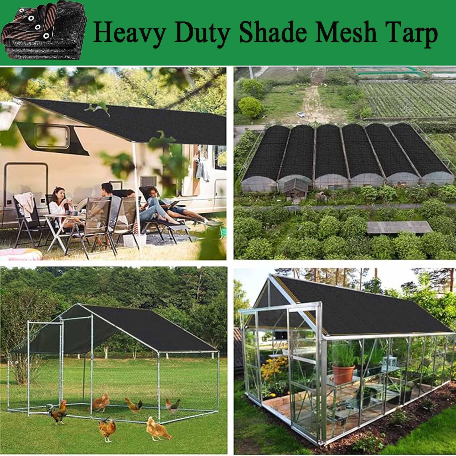 Gartentuch-Set, 4,6 x 7,2 m, 80 % Sonnencreme für Pflanzen, Outdoor-Schattennetz für Gemüse, Hitzeschutz, Reihenabdeckung, perfekte Lösung für Garten, Balkon und Pool