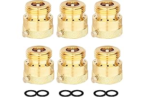 WHK Six-Pack of 3/4" Anti-Siphon Vacuum Breaker Backflow Hose Bib Preventers