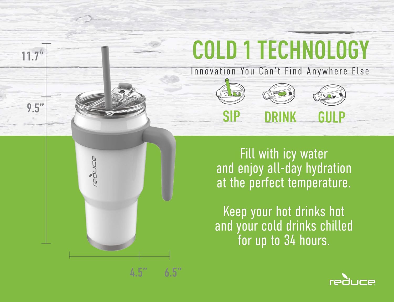 80% Off Discount Reduce Tumbler – 40 oz, White, Powdercoat