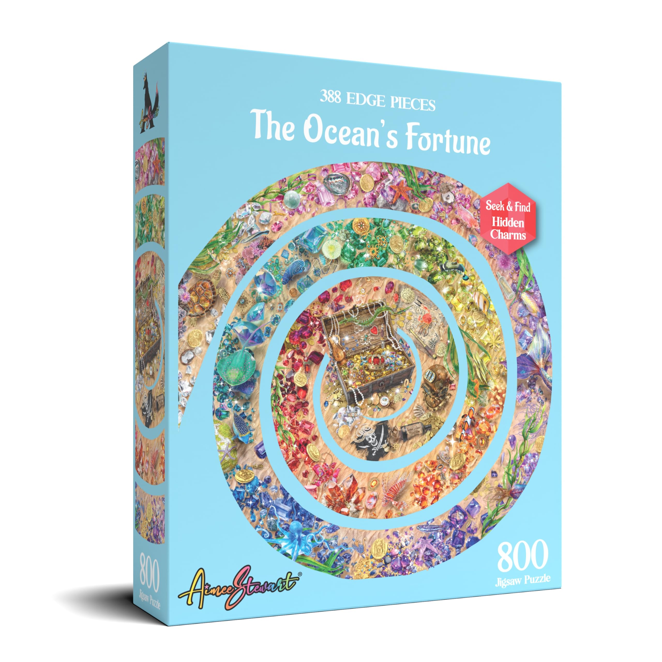 Aimee Stewart The Ocean's Fortune 800 Piece Edge Piece Puzzle