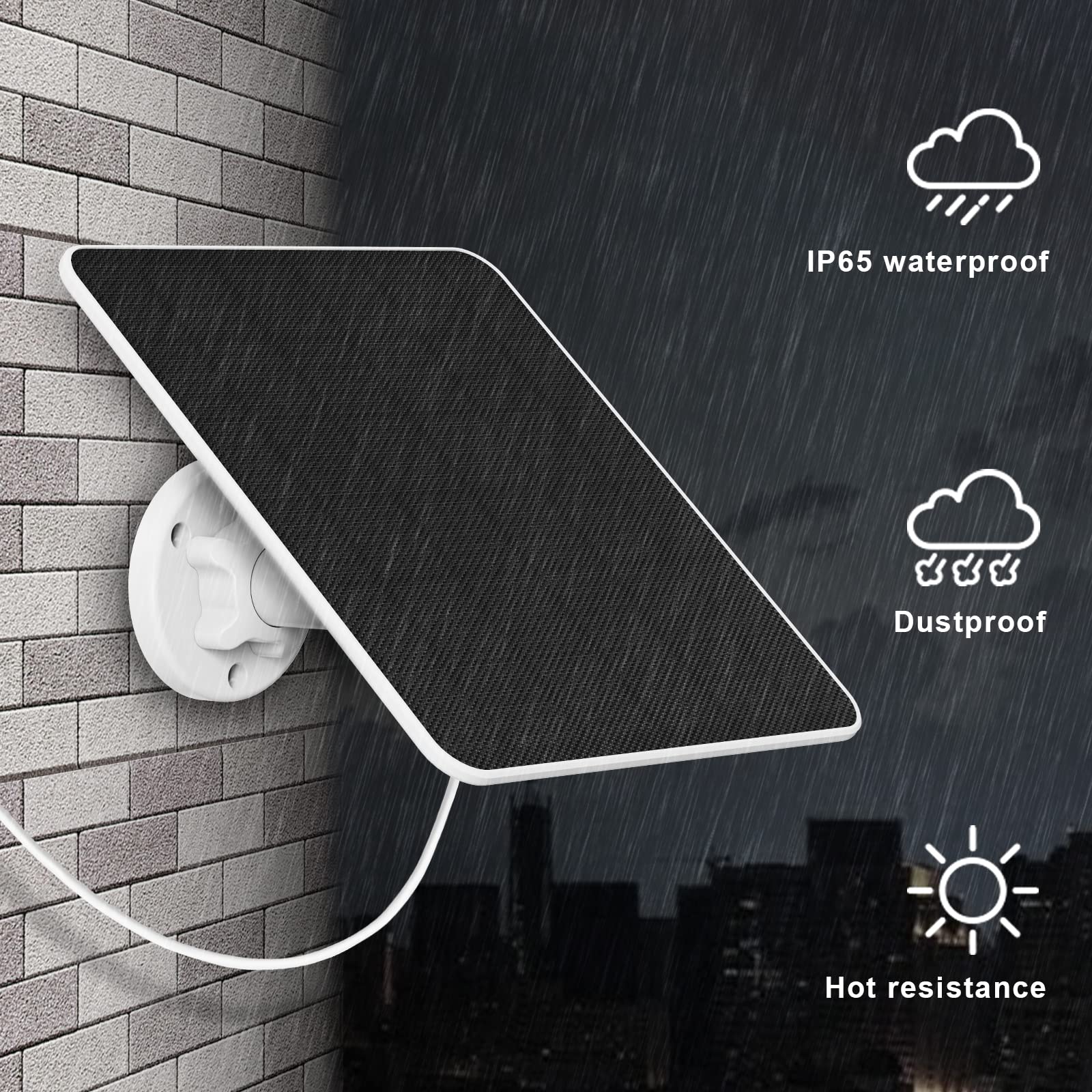 Pannello Solare 5W Per Telecamere Ring - 2 Pezzi | Compatibile Con Stick Up Cam/Pro, Spotlight - Foto 12